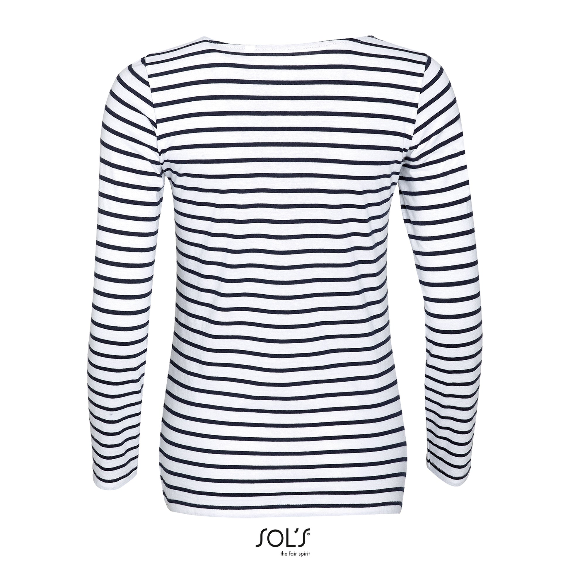 Women´s Long Sleeve Striped T-Shirt Marine