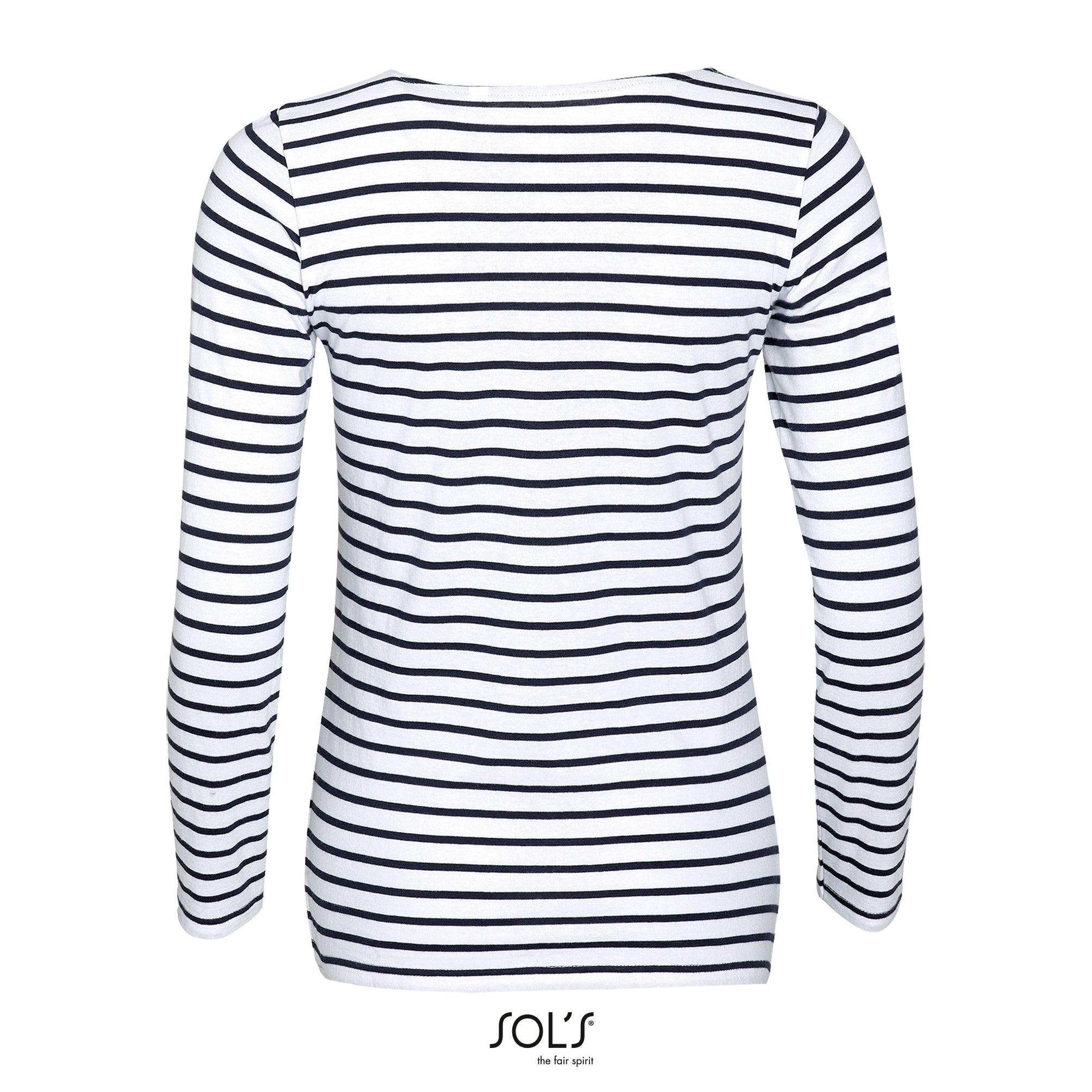 Women´s Long Sleeve Striped T-Shirt Marine