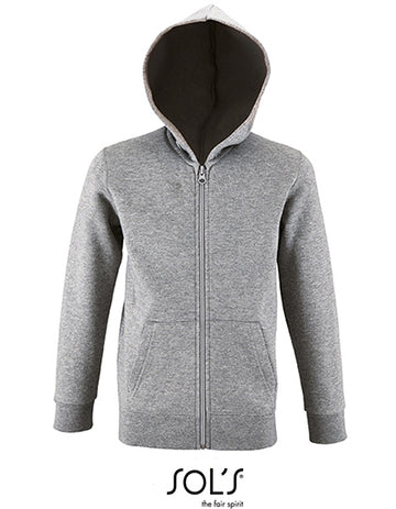 Kids´ Zip Hoodie Stone