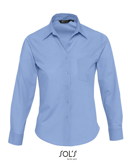 Popeline-Blouse Executive Long Sleeve