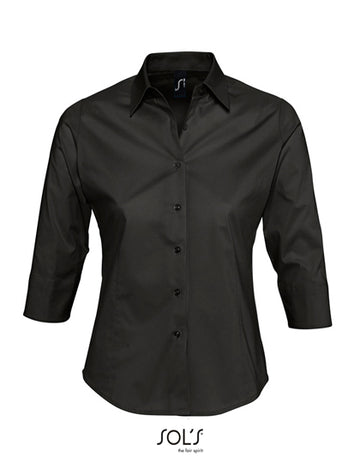 Women´s Stretch-3/4-Sleeve Blouse Effect