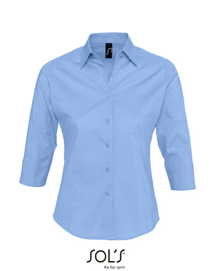 Women´s Stretch-3/4-Sleeve Blouse Effect