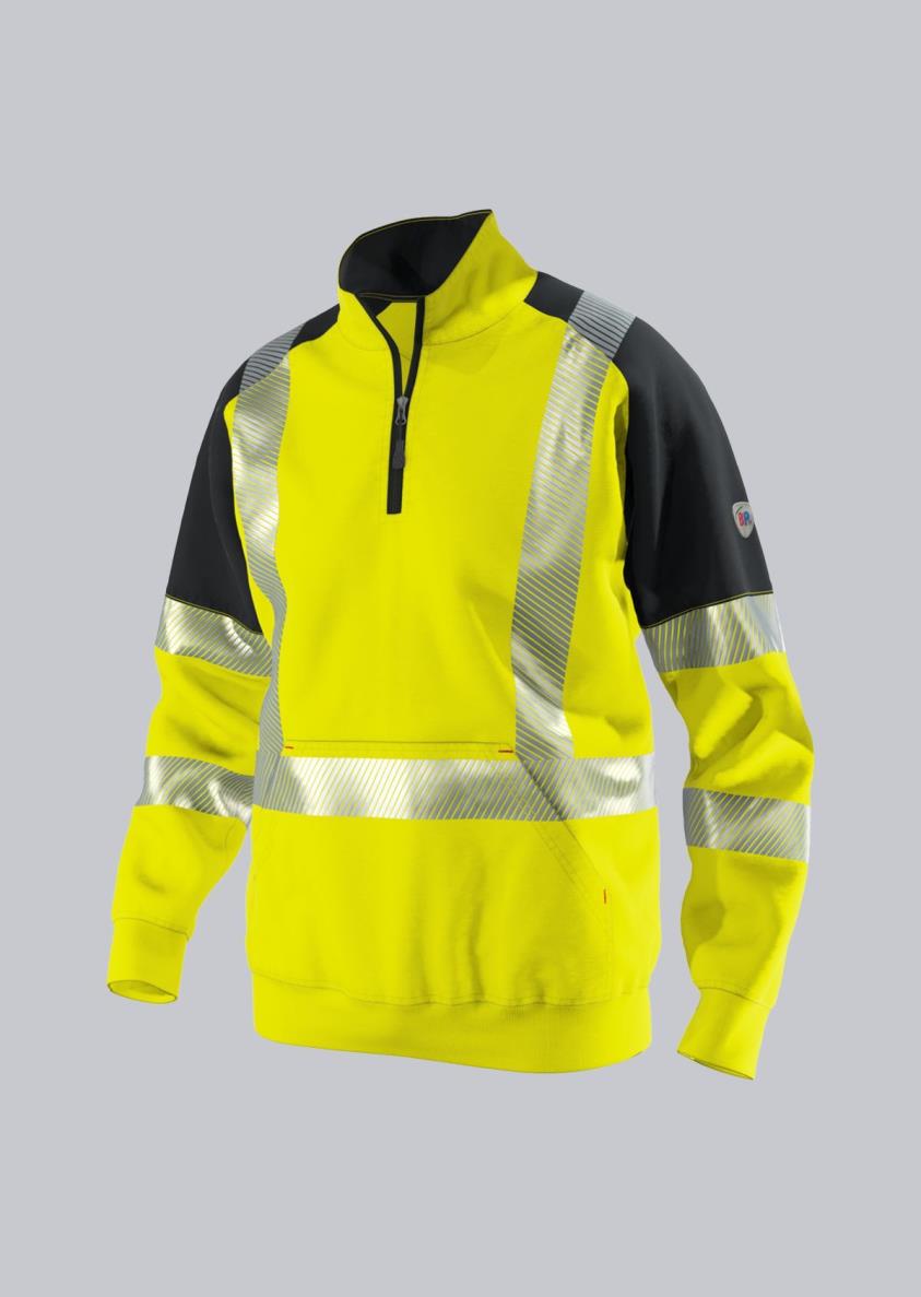 BP® Zip-sweater met hoge zichtbaarheid