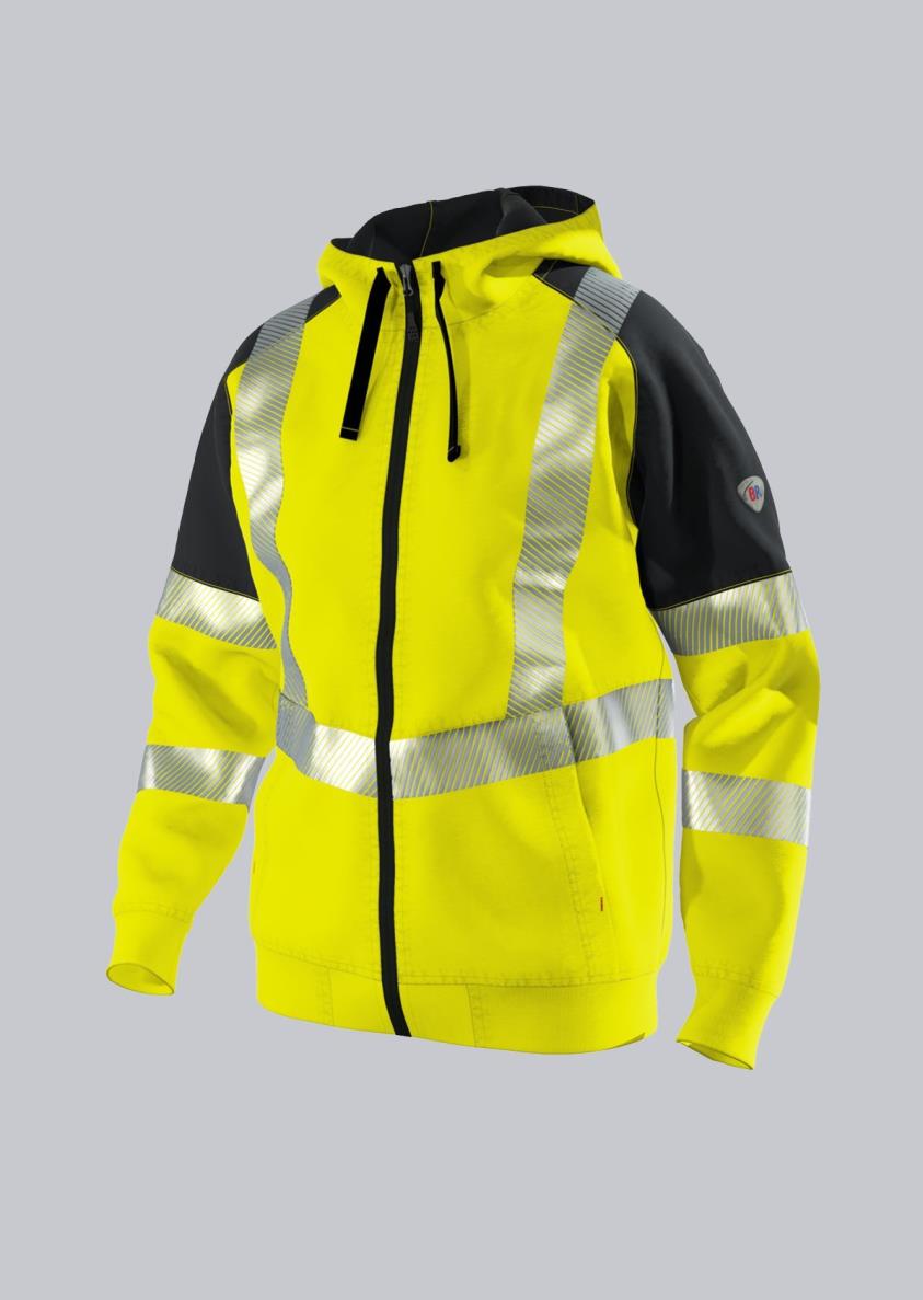 BP® Sweatjack met hoge zichtbaarheid en capuchon