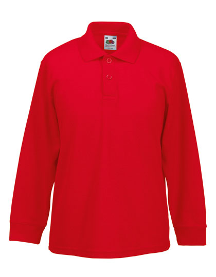 Kids Long Sleeve 65/35 Polo