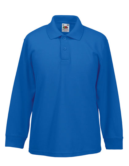 Kids Long Sleeve 65/35 Polo