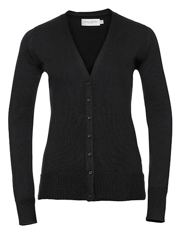 Ladies V-Neck Knitted Cardigan