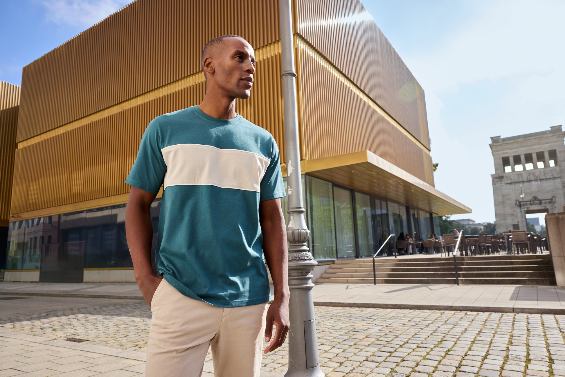 T-Shirt colour-block UNISEX OCS Standard