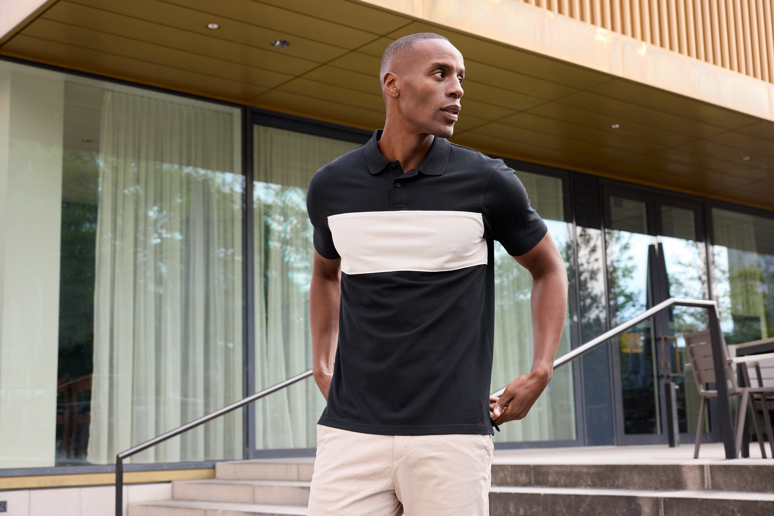 Polo colour-block UNISEX OCS Standard