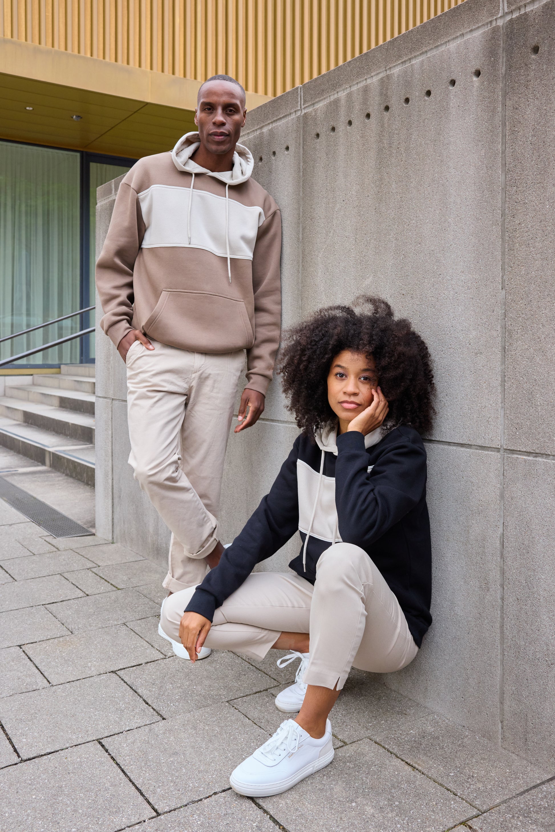 Sweat-Hoody colour-block UNISEX OCS Blended & RCS