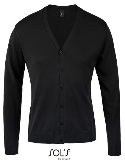Men´s Golden V-Neck Knitted Cardigan