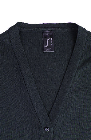 Women´s Golden V-Neck Knitted Cardigan