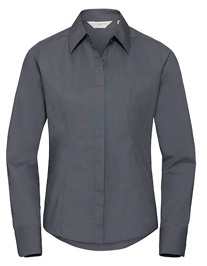 Ladies Fitted Poplin Shirt- LSL
