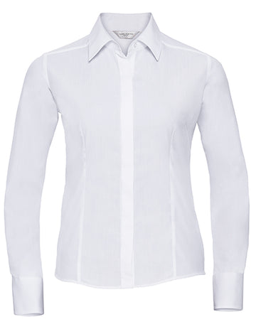 Ladies Fitted Poplin Shirt- LSL