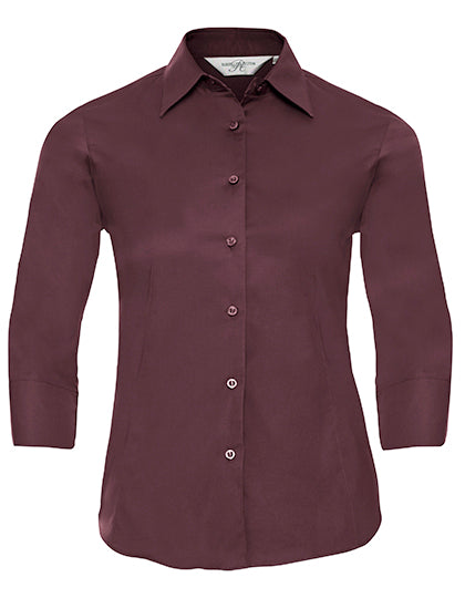 Ladies' 3/4 Sleeve Easy Care Fitted Shirt
