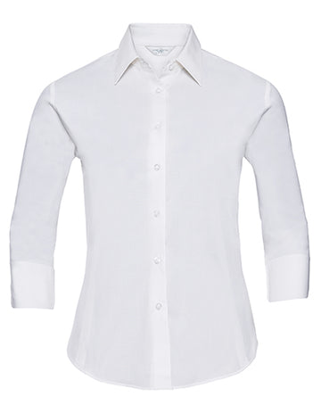 Ladies' 3/4 Sleeve Easy Care Fitted Shirt