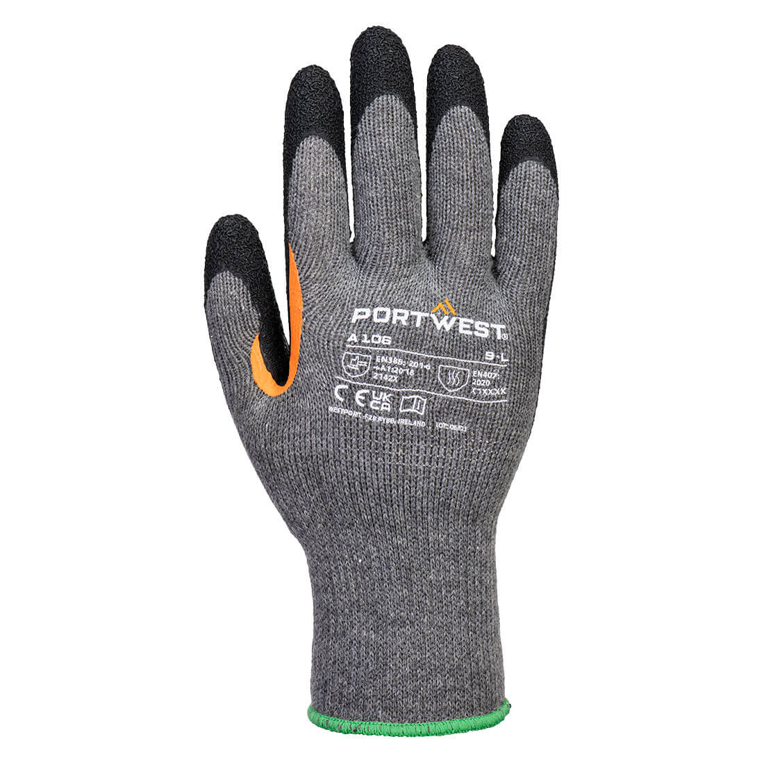 Grip 10 latex handschoen met versterkt duimkruis (Pk12)