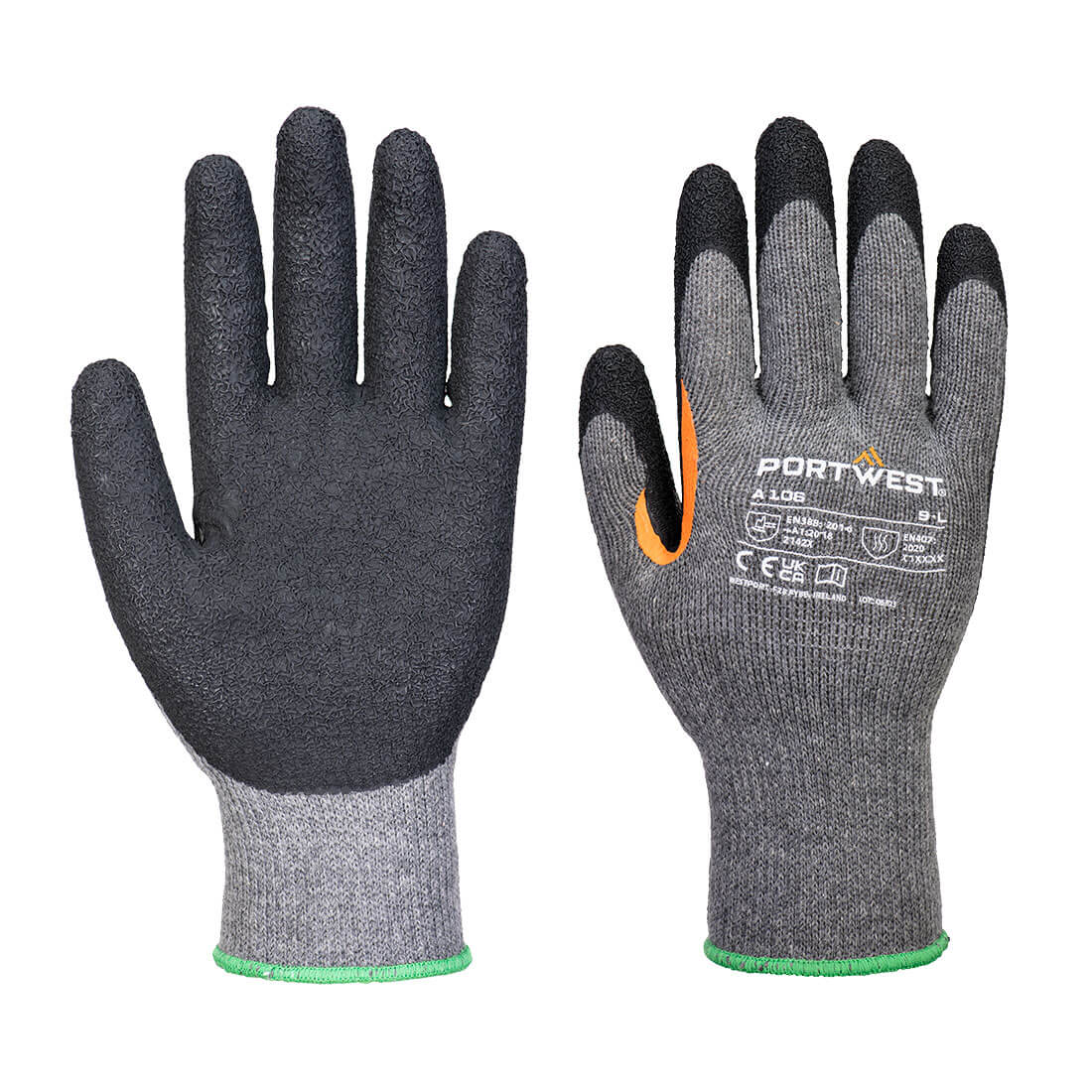 Grip 10 latex handschoen met versterkt duimkruis (Pk12)