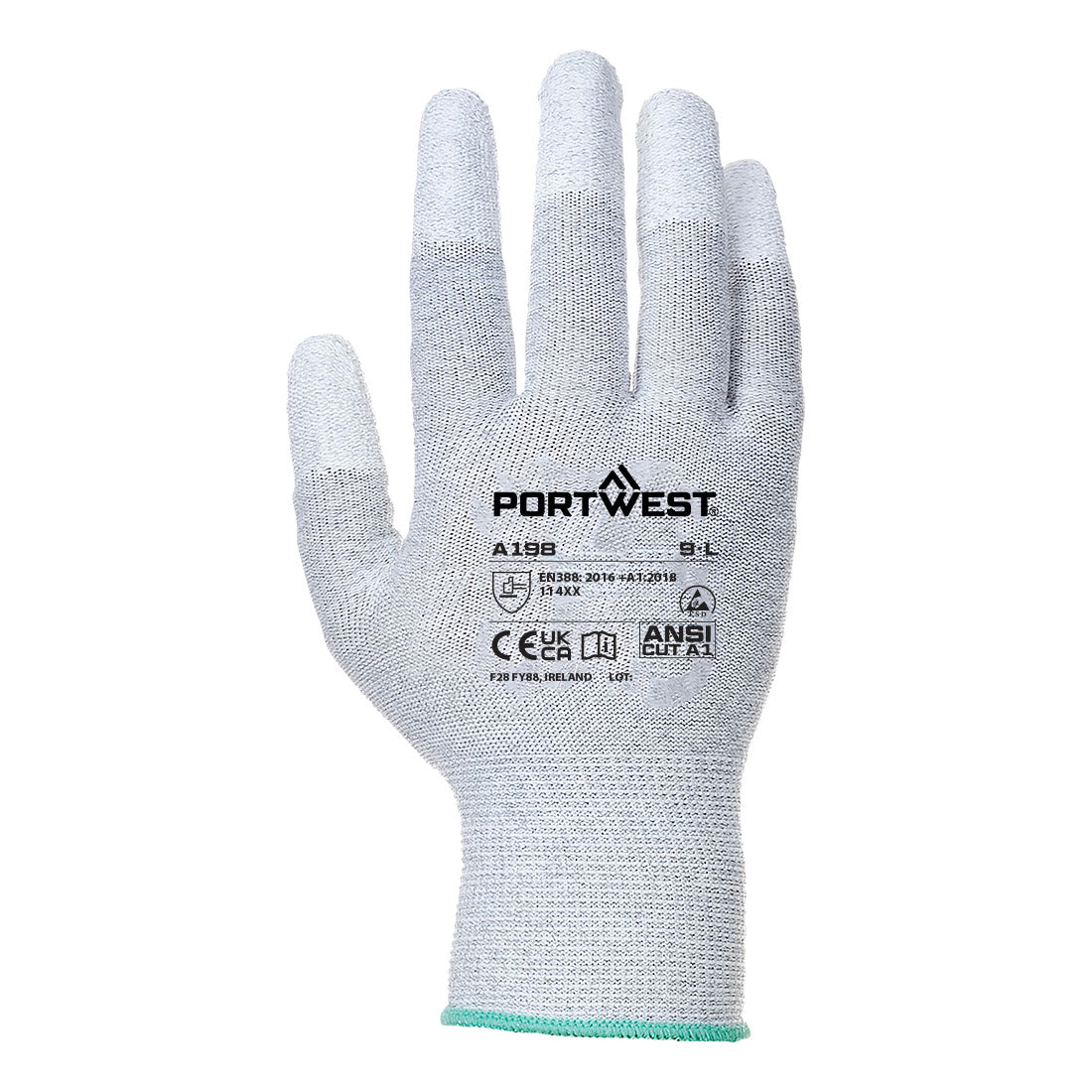 Antistatische PU Vingertop-Handschoen