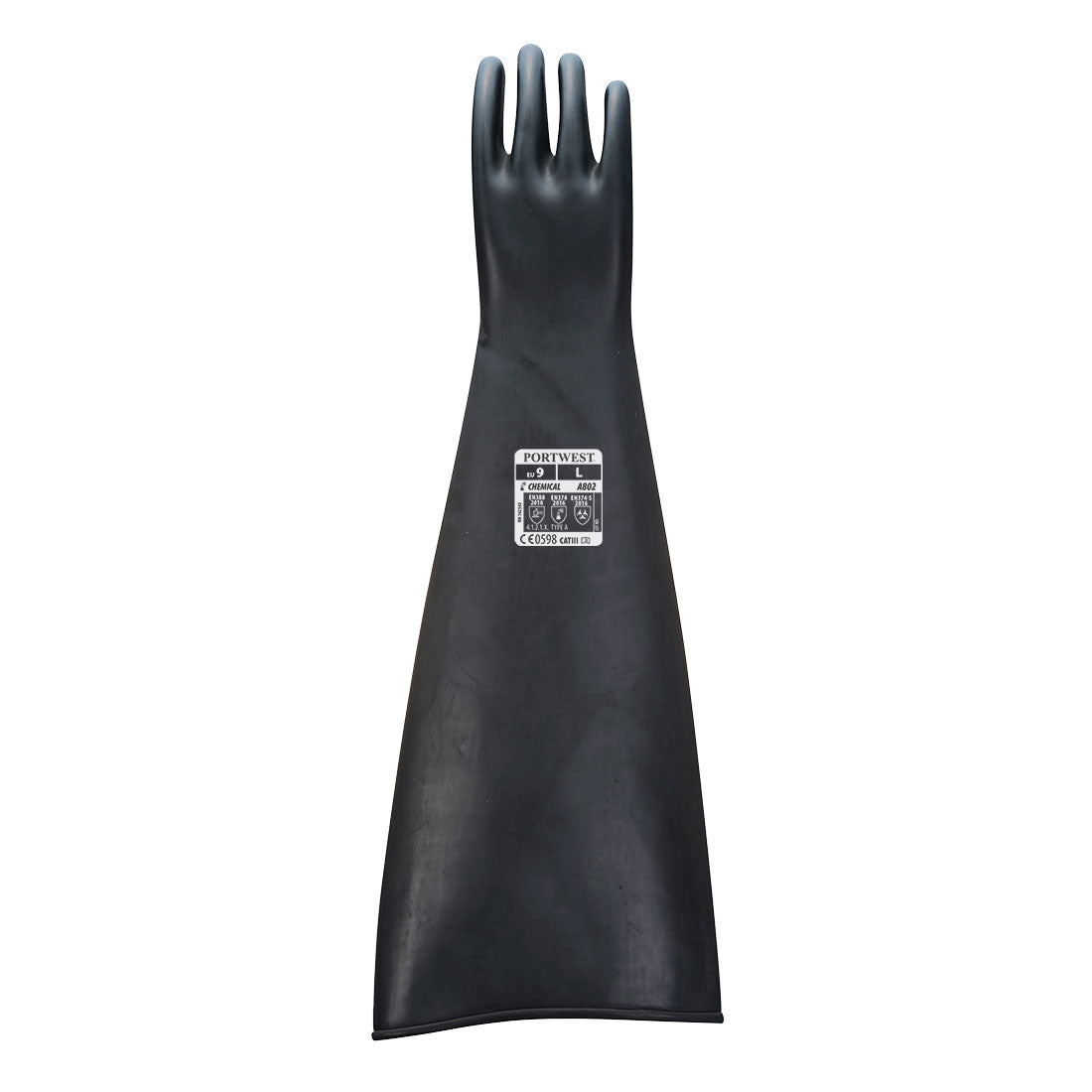 Zwaargewicht latex-rubberhandschoen 600 mm