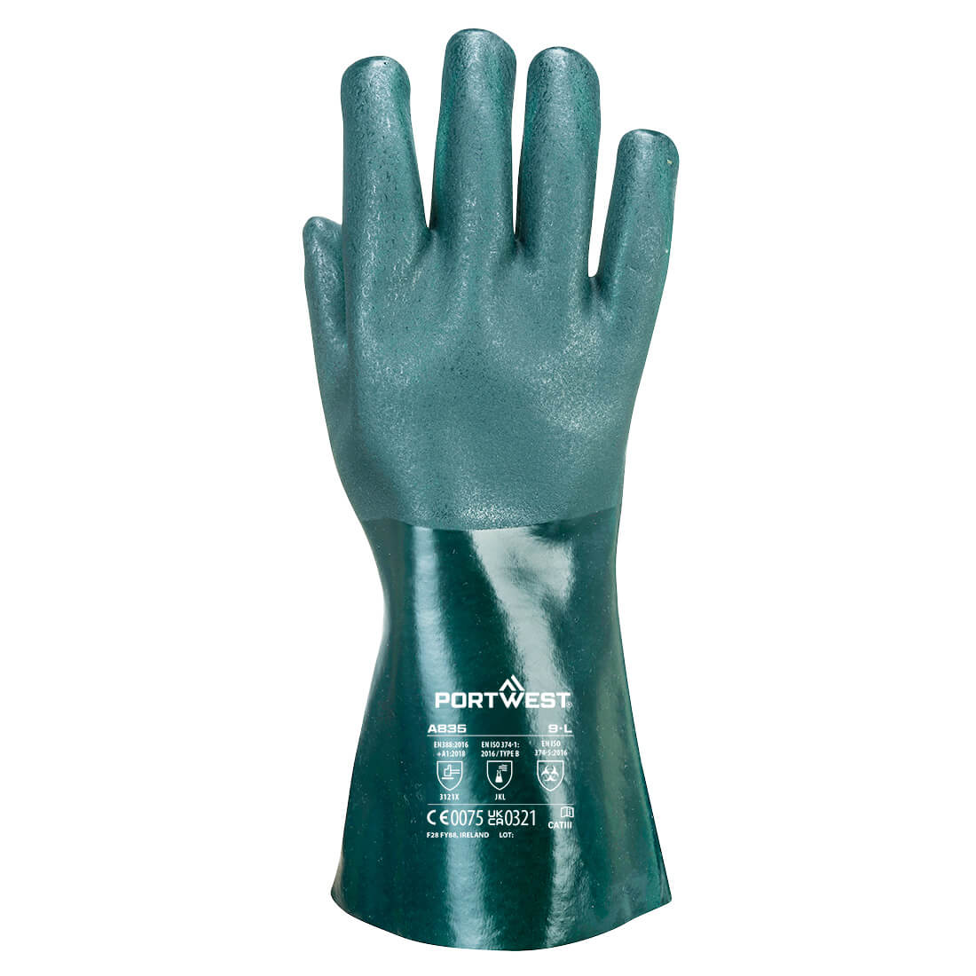Dubbel Gedompelde PVC-handschoen 35cm