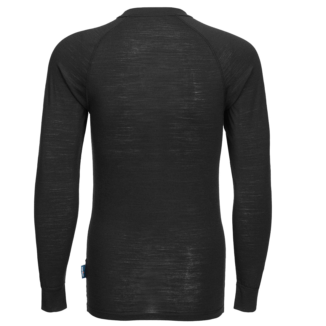 Merinowol T-shirt met ronde hals en lange mouwen