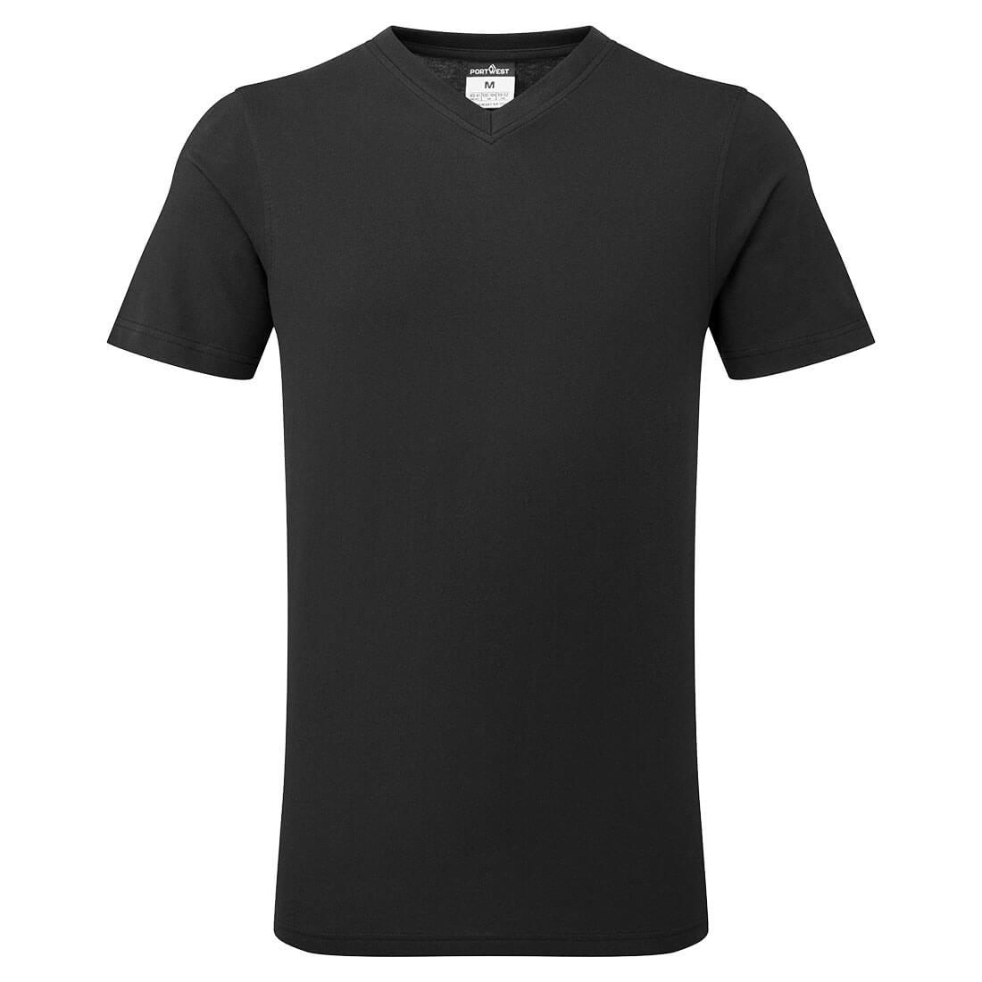 Katoenen T-shirt met V-hals
