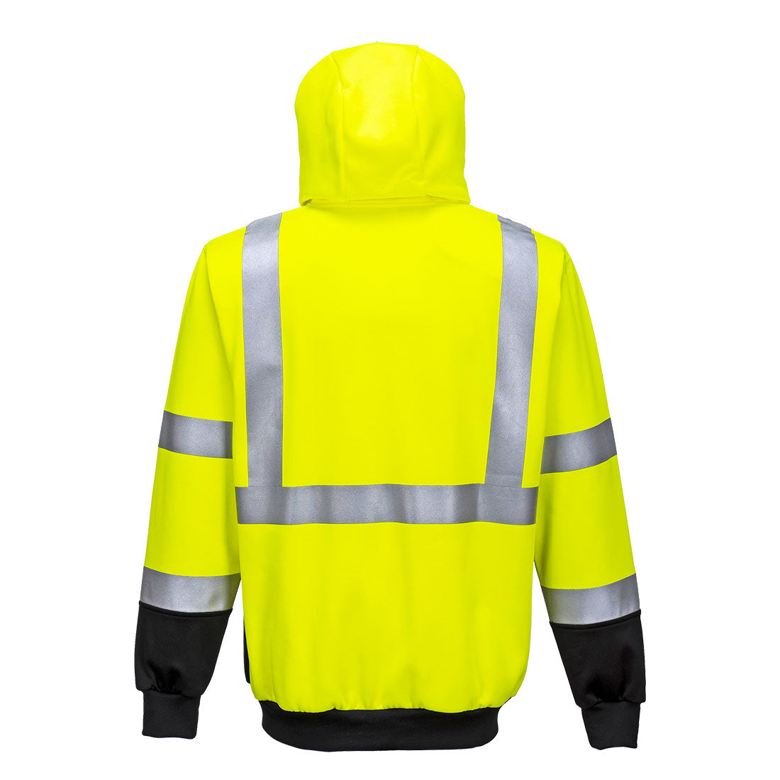 Hi-Vis Tweekleuren Hoody met rits