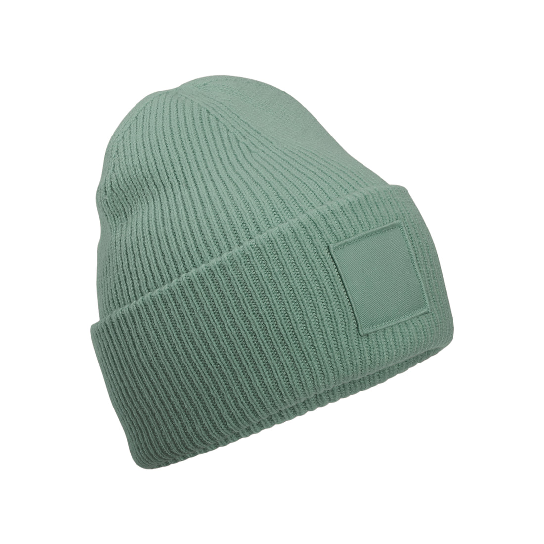 Deep Cuffed Tonal Patch Beanie