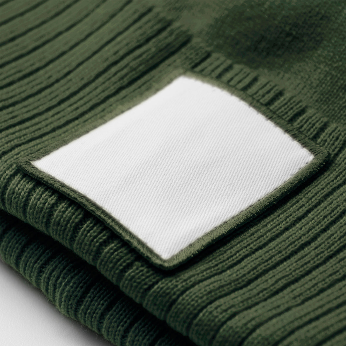 Appliqué Patch Pom Beanie