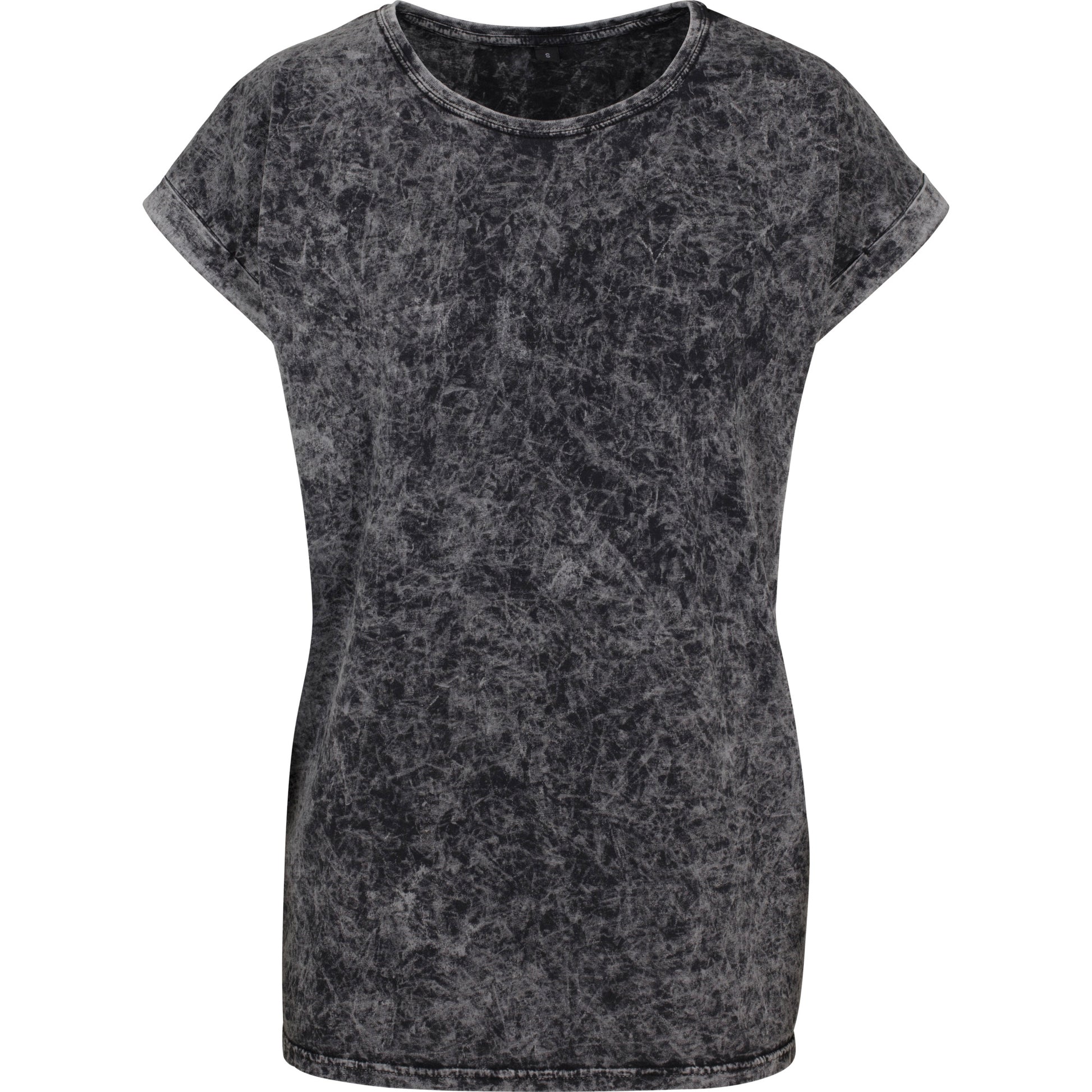 Ladies´ Acid Washed Extended Shoulder Tee