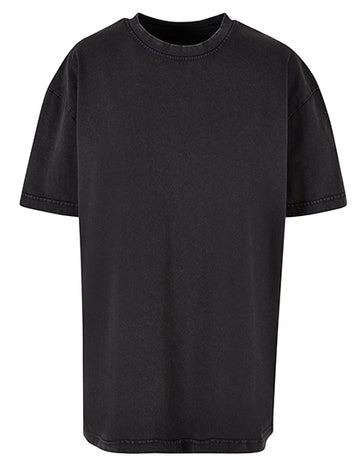 Ladies Oversized Acid Wash Tee