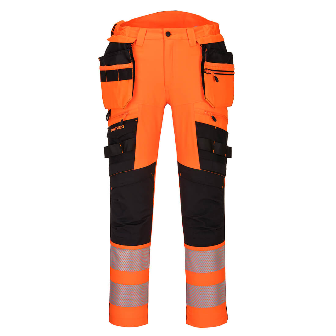 DX4-Hi-Vis broek met afneembare holsterzakken (regular)