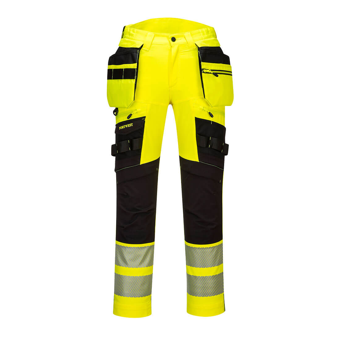 DX4-Hi-Vis broek met afneembare holsterzakken (regular)