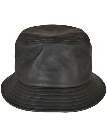Imitation Leather Bucket Hat