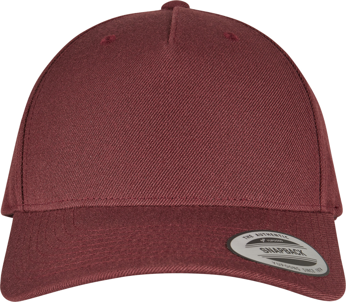 YP Classics 5-Panel Premium Curved Visor Snapback Cap