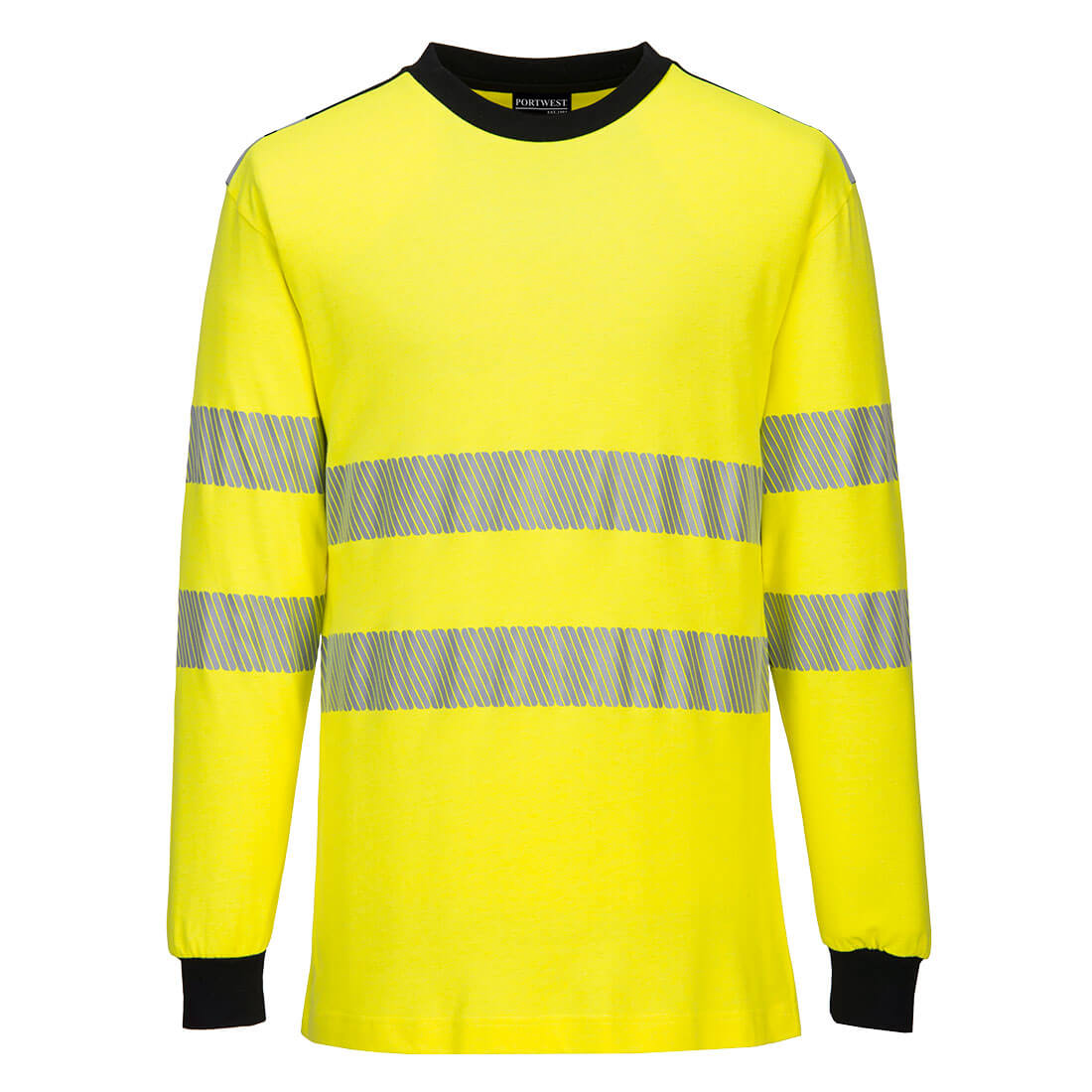 PW3 Modaflame gebreid Hi-Vis FR T-shirt met lange mouwen