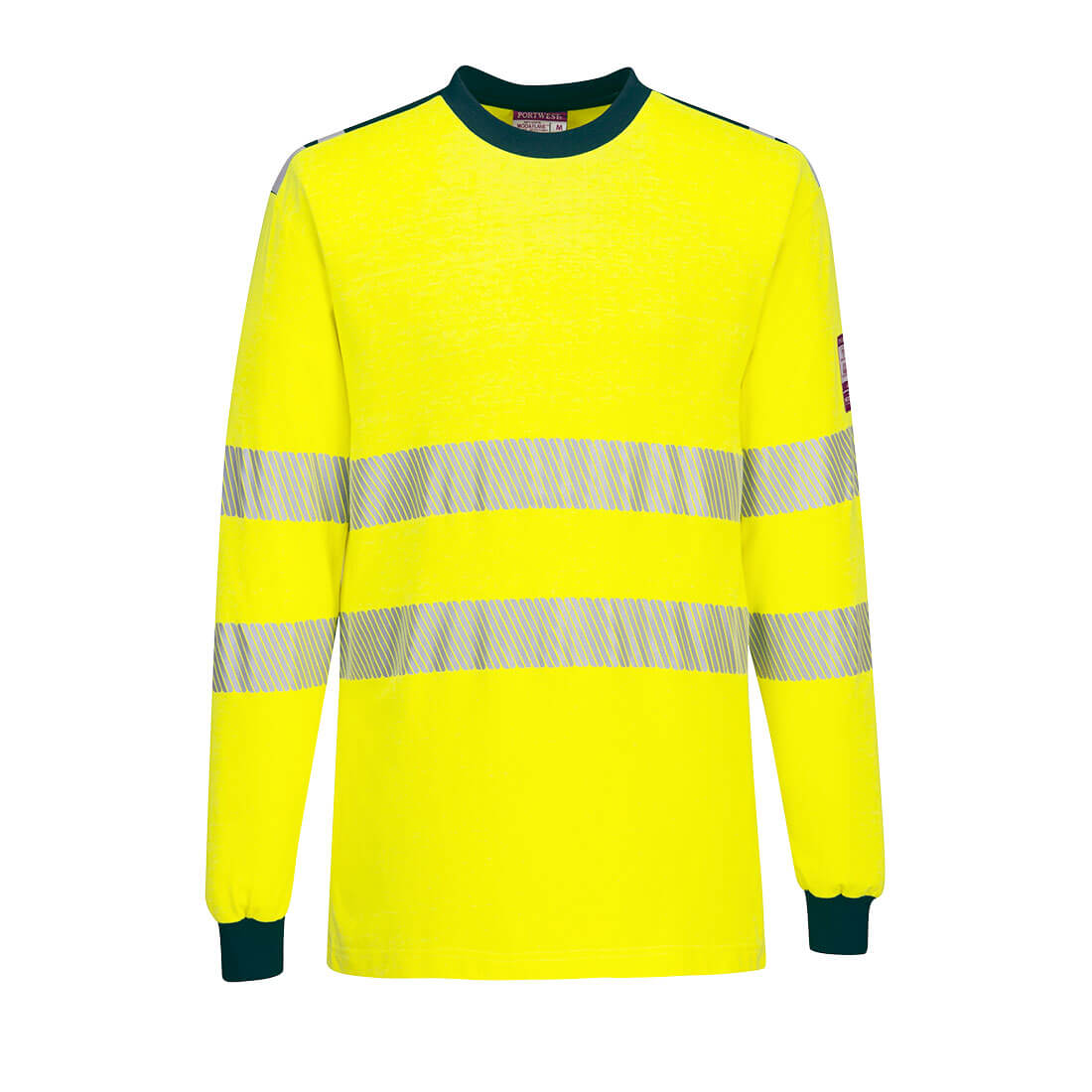 PW3 Modaflame gebreid Hi-Vis FR T-shirt met lange mouwen