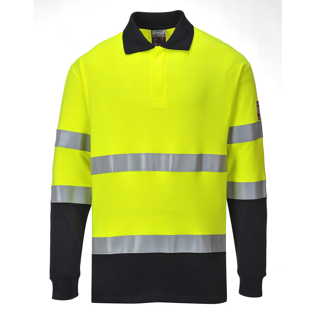 Vlamvertragende Modaflame Antistatische lange mouw Poloshirt