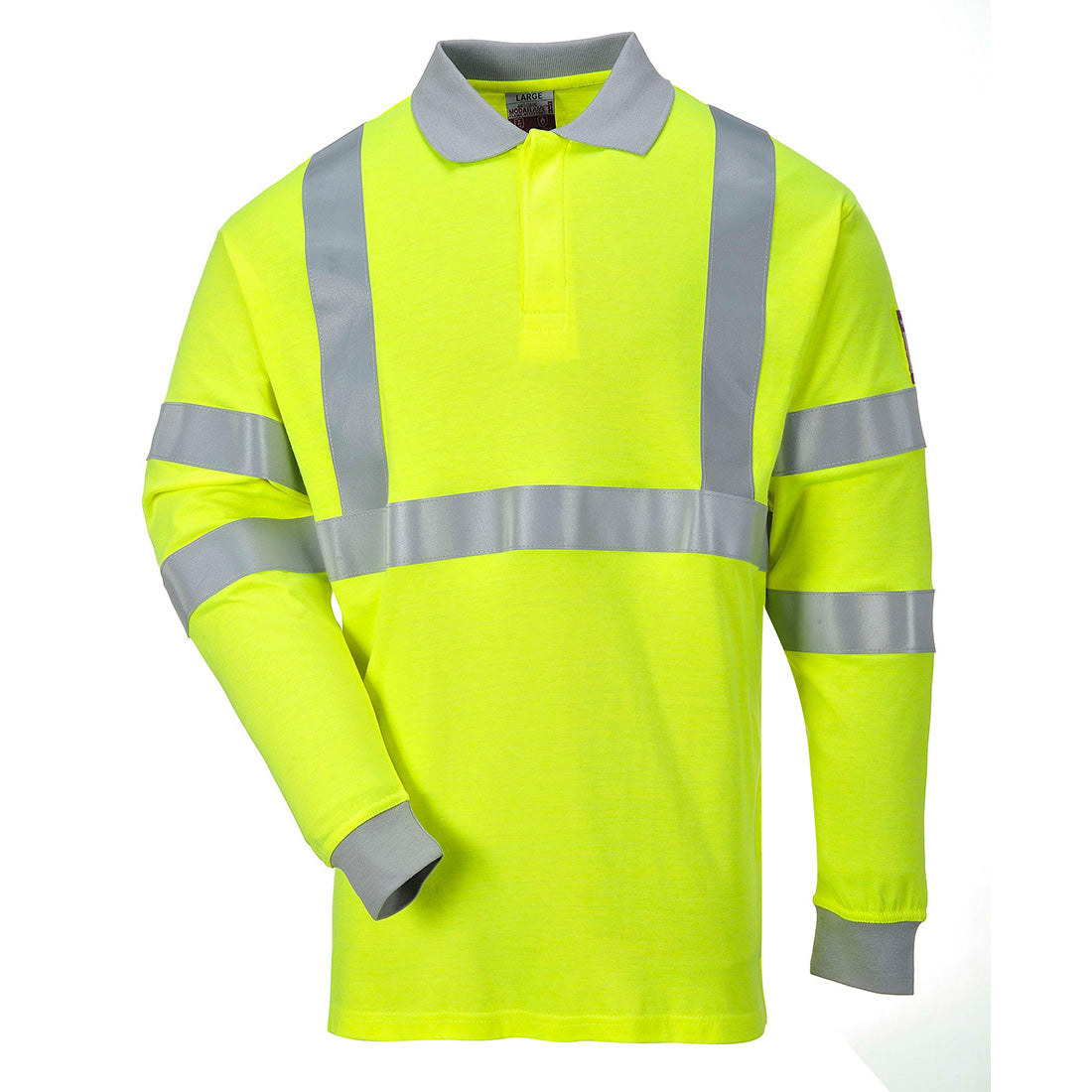 Vlamvertragende Modaflame Antistatische lange mouw Poloshirt