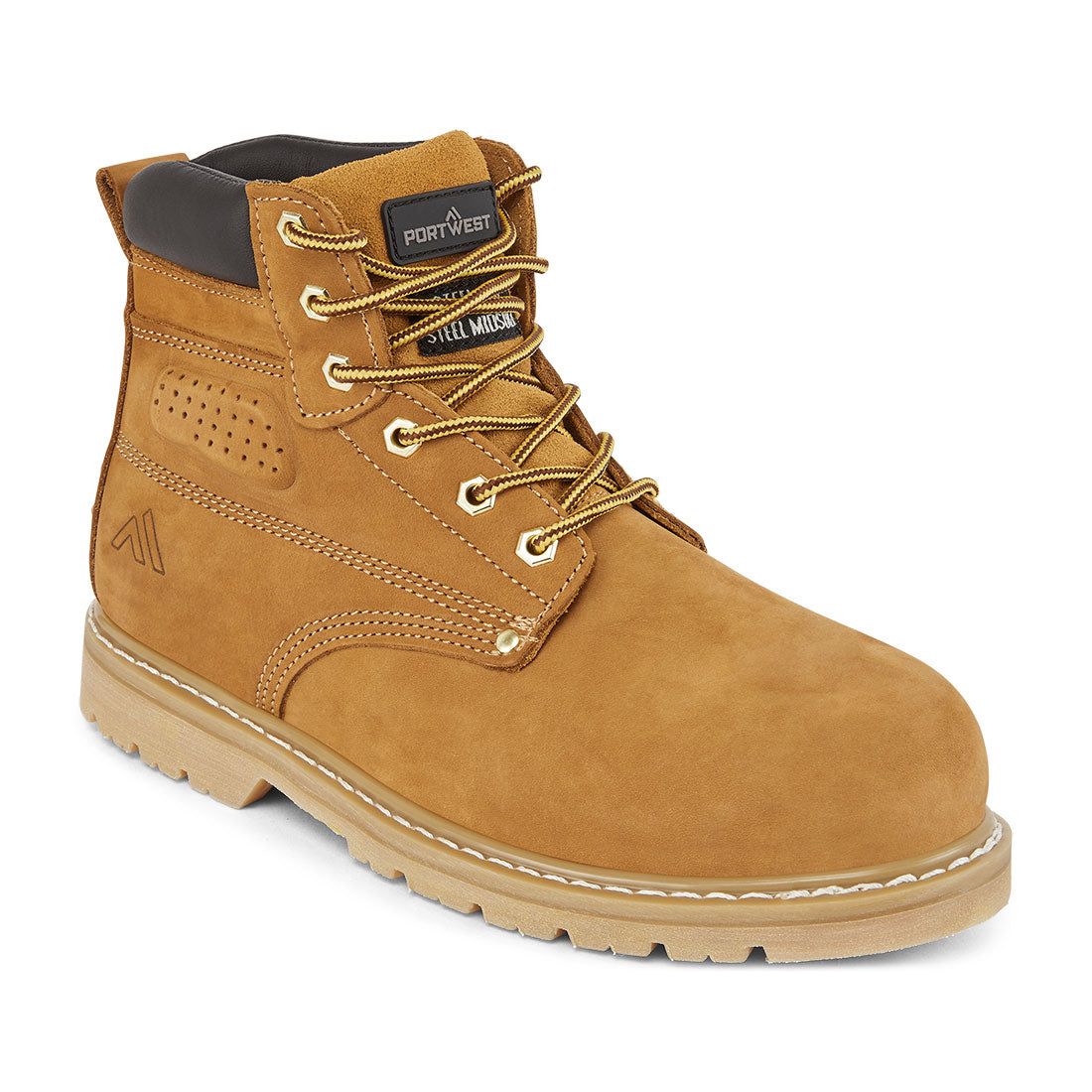 Steel Nubuck lederen schoen SBP HRO