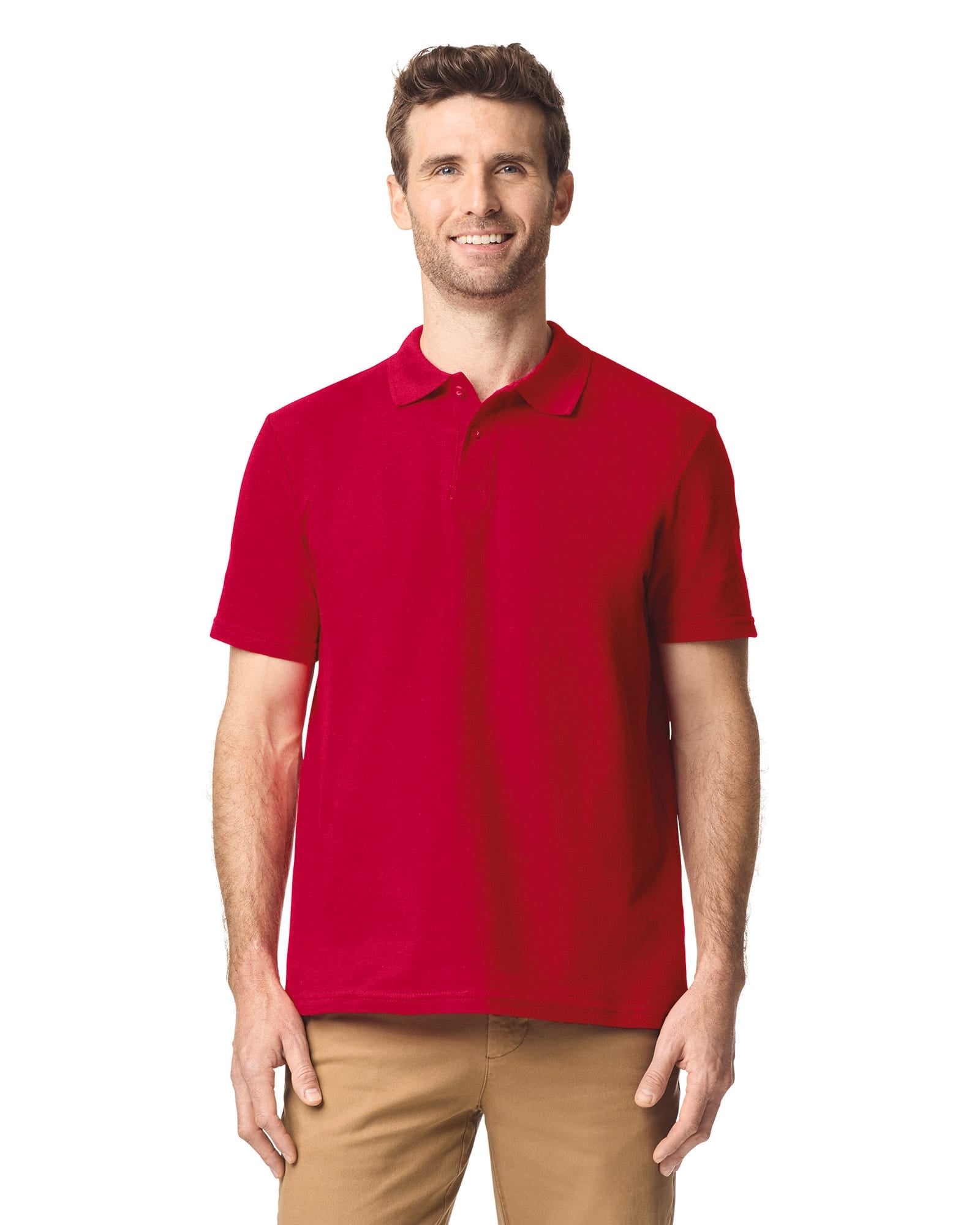 Herenpolo Softstyle Dubbele piqué