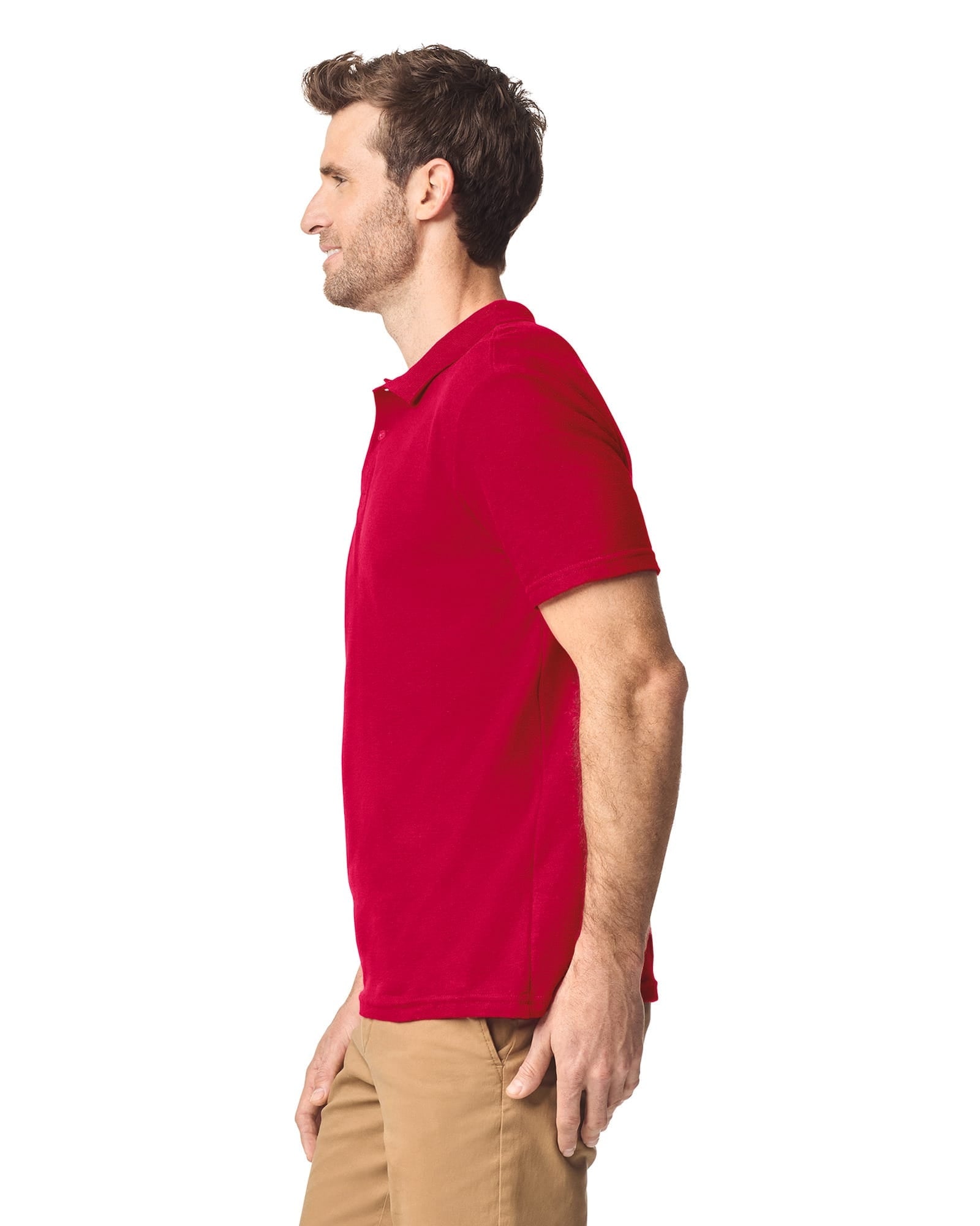 Herenpolo Softstyle Dubbele piqué