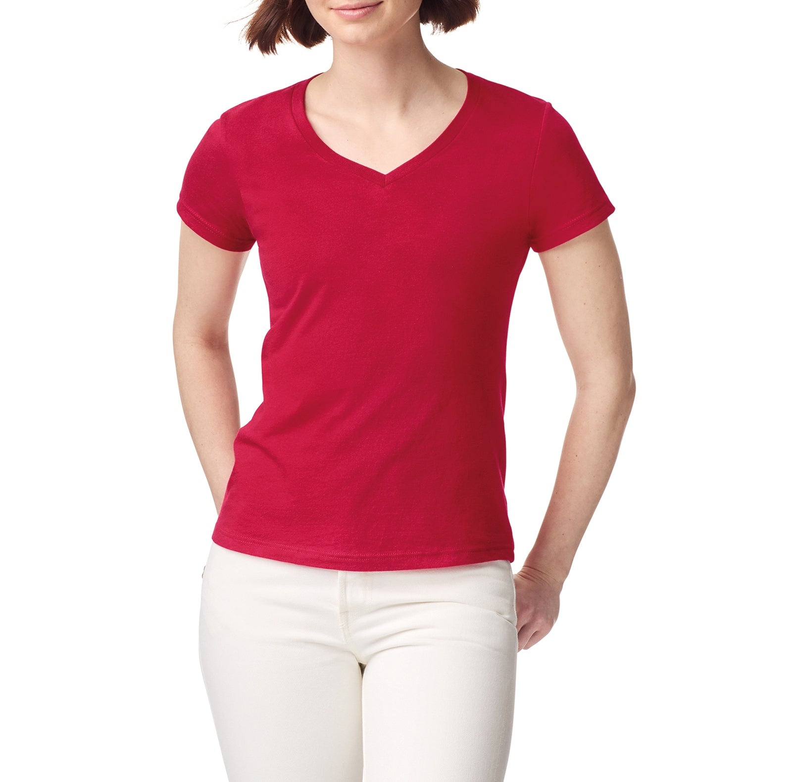 Softstyle Fitted Ladies' V-neck T-shirt