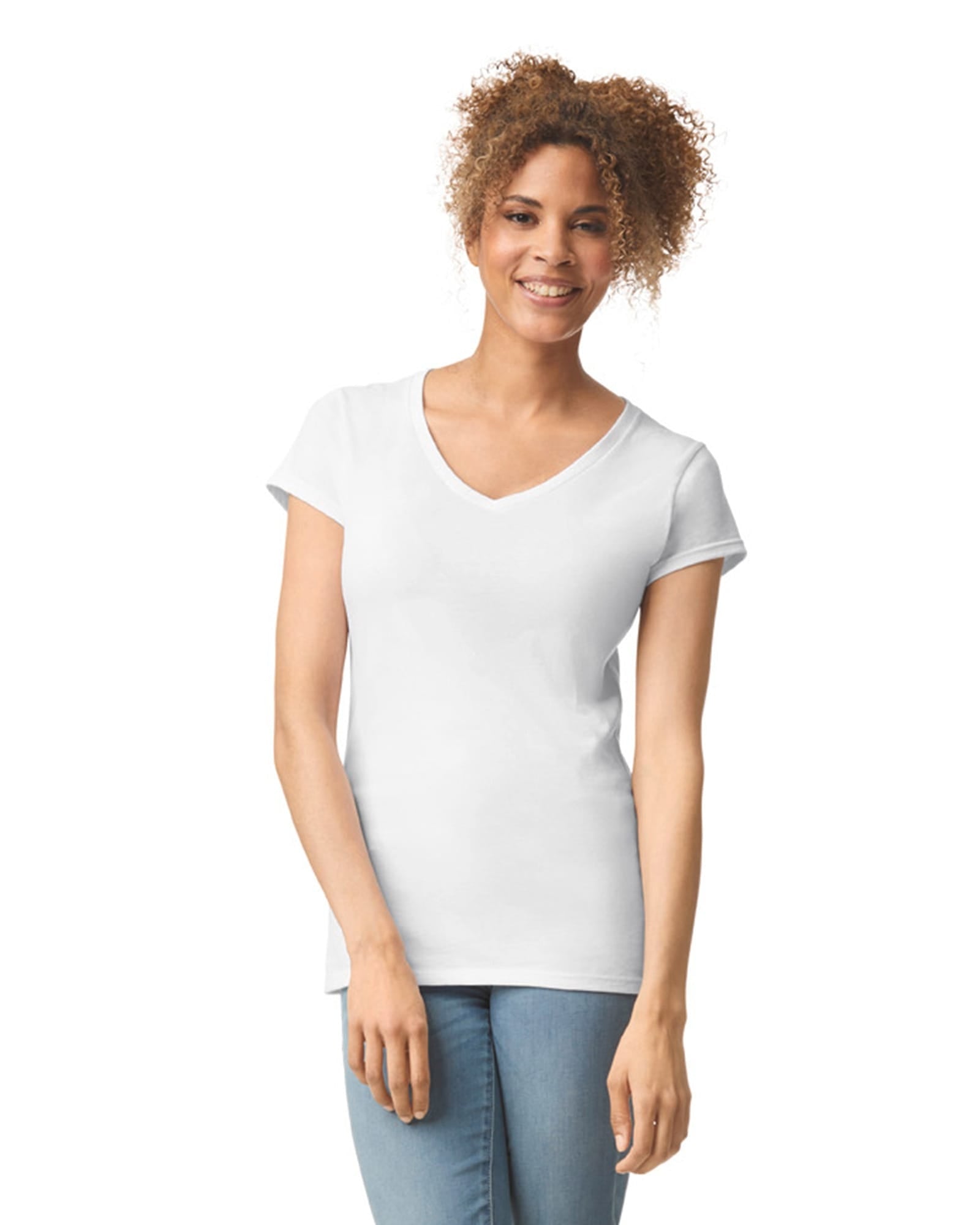 Softstyle Fitted Ladies' V-neck T-shirt