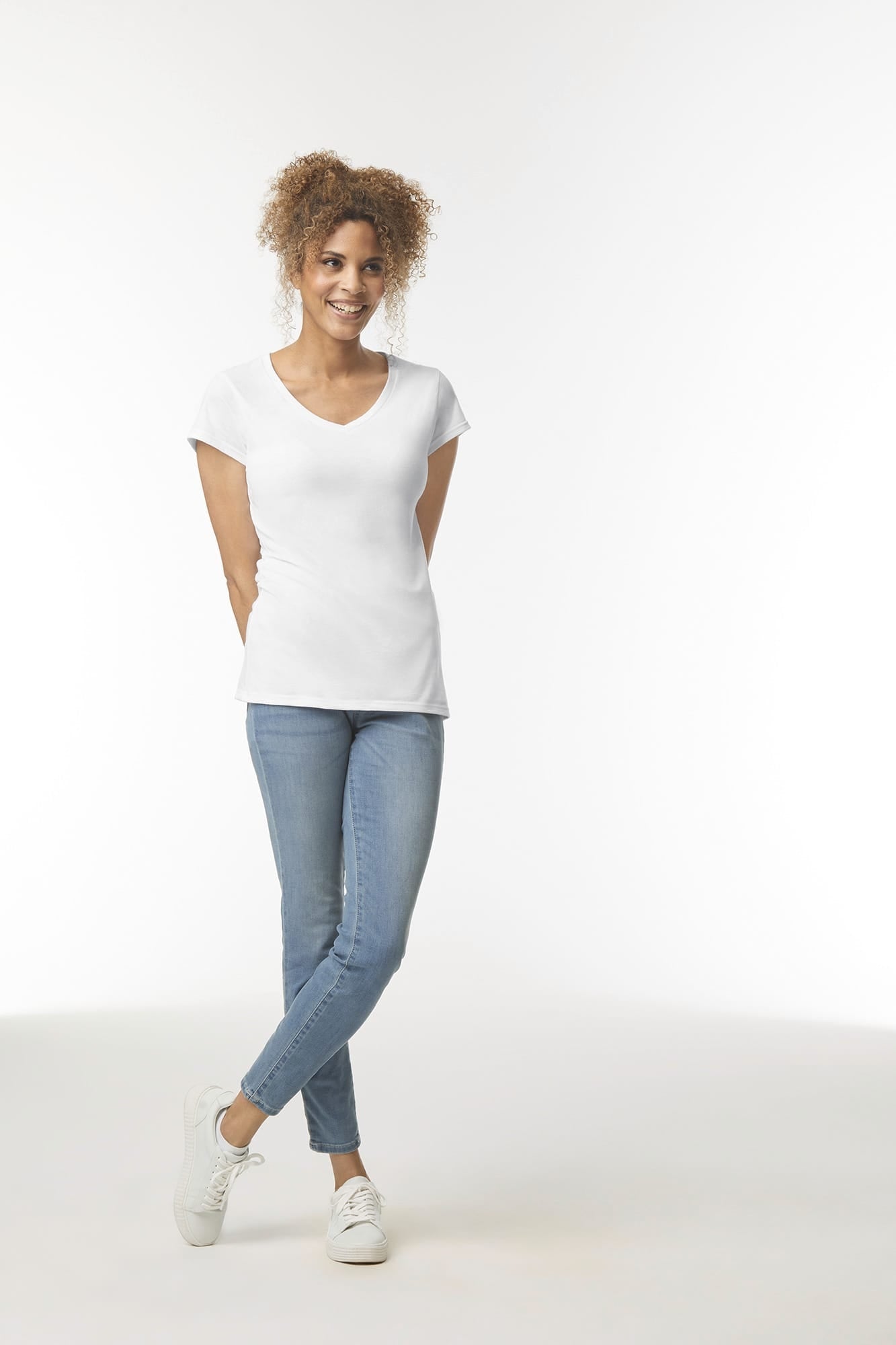 Softstyle Fitted Ladies' V-neck T-shirt