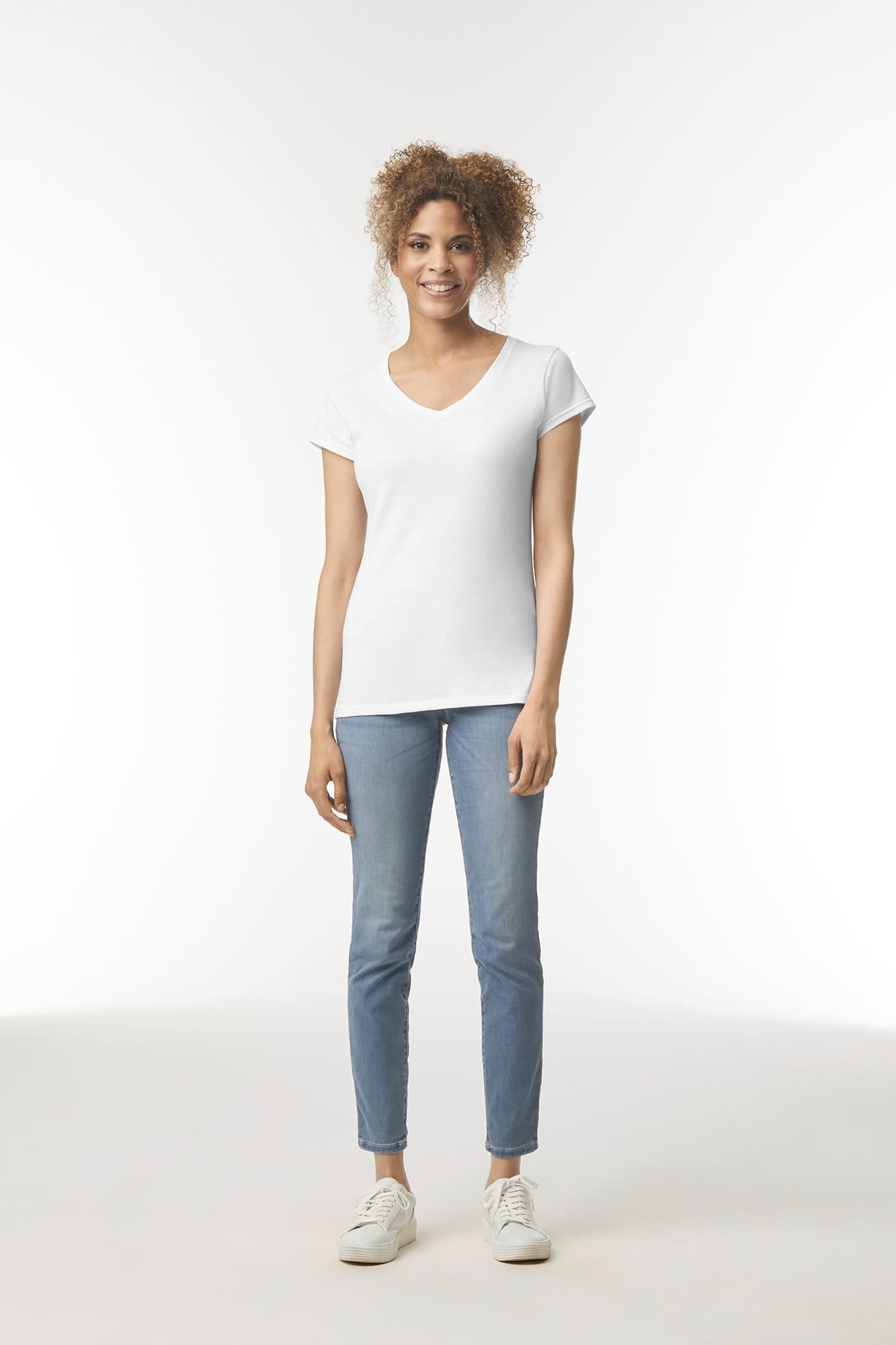 Softstyle Fitted Ladies' V-neck T-shirt