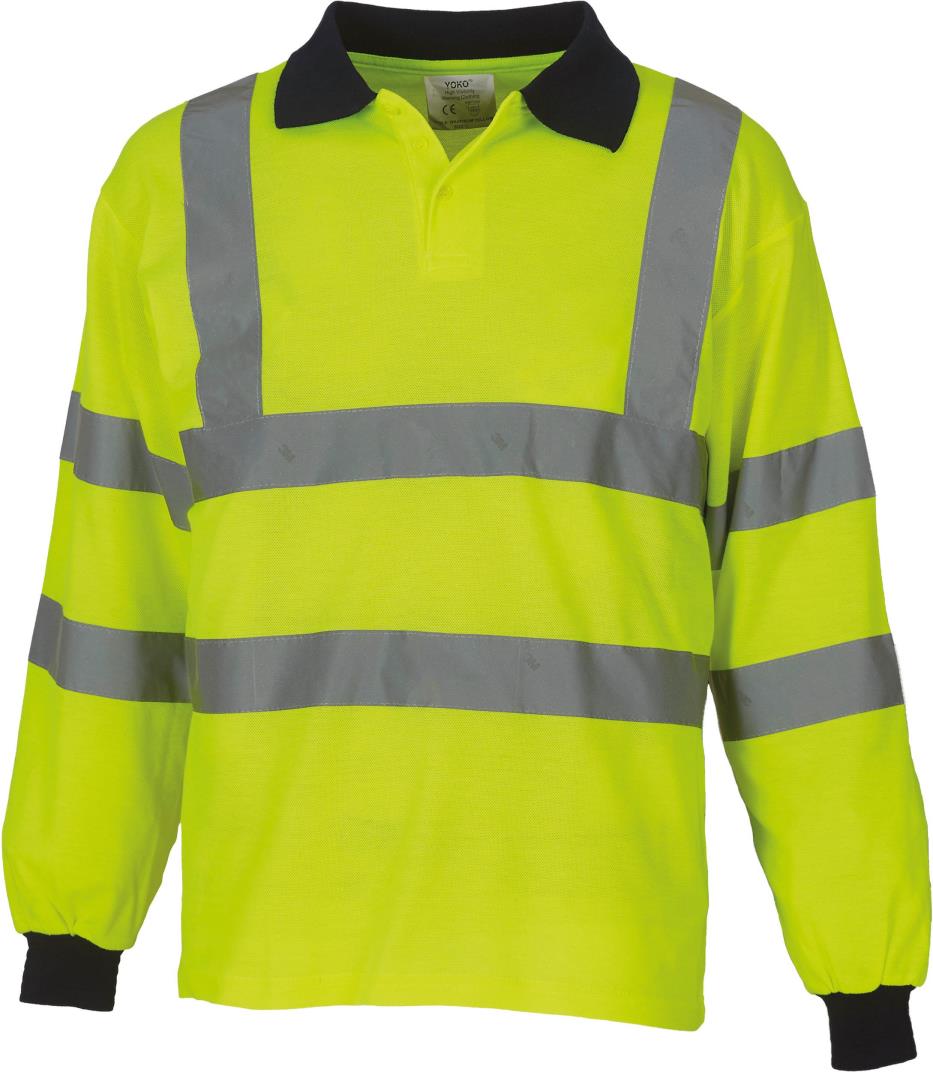 High Visibility Long Sleeve Polo Shirt