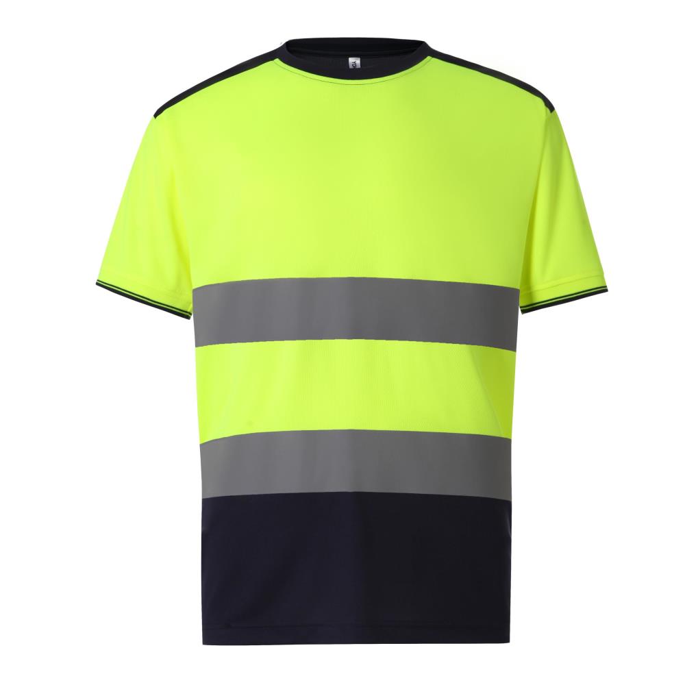 Tweekleurig signalisatie-T-shirt