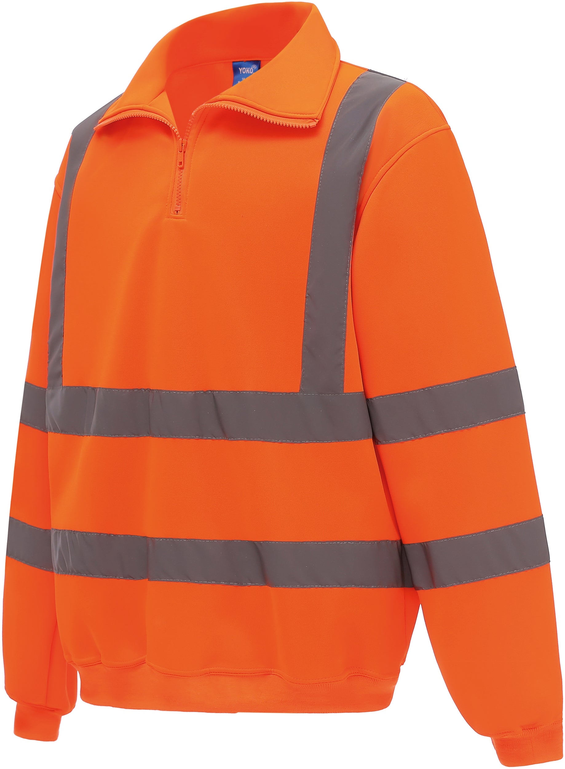Signalisatie sweatshirt met 1/4 rits